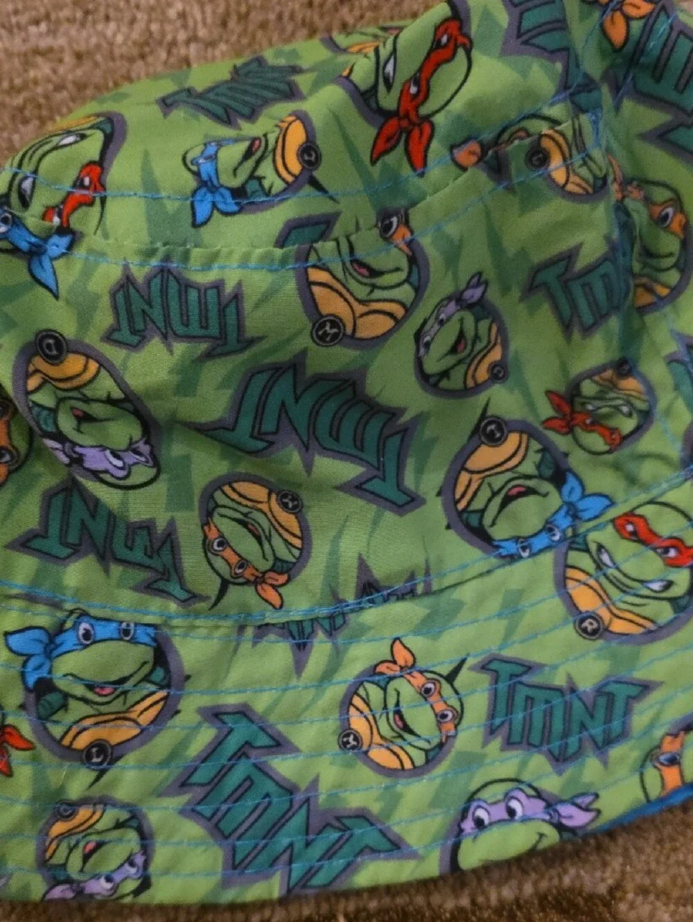 Green Teenage Mutant Ninja Turtles Kids Bucket Hat Toddlers